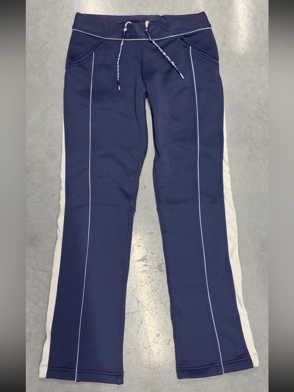 Nike FIT DRY Y2K Tech Fleece Low Rise Wide Leg Athleisure Pants Con Piping SZ.S